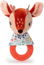 Lilliputiens - Teething Rattle Stella the Fawn - Baby Rattle Teether Toy