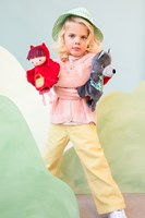 Lilliputiens hand puppet Wolf Louis - soft hand puppet for role play and storytelling-3