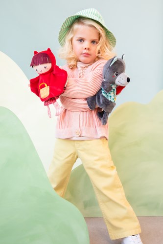 Lilliputiens hand puppet Wolf Louis - soft hand puppet for role play and storytelling-3