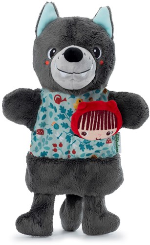 Lilliputiens hand puppet Wolf Louis - soft hand puppet for role play and storytelling