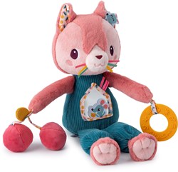 Lilliputiens - Activity Plush Cat Jeanne - Multi-activity toy for babies and toddlers