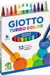 Giotto felt tip pen set - Turbo Maxi 12 washable colours