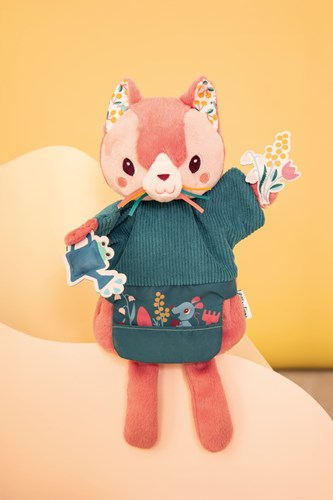 Lilliputiens hand puppet cat Jeanne - soft doll made from recycled polyester-2