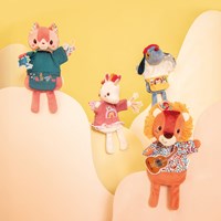Lilliputiens hand puppet cat Jeanne - soft doll made from recycled polyester-3