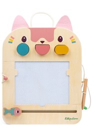 Lilliputiens magic drawing board toy Jeanne The Cat with accessories