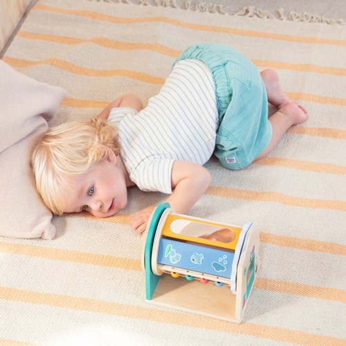 Lilliputiens colour roller wooden baby toy sensory multicolour-3