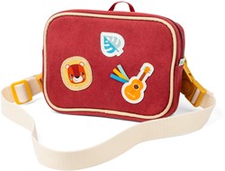 Lilliputiens kids bag hip bag Jack red animal print cotton