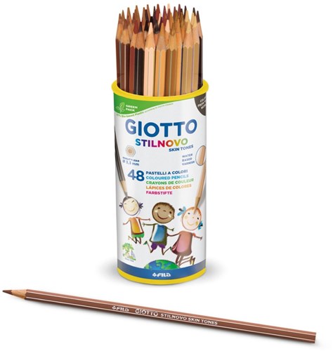 Giotto coloured pencils skin tones jar 48 pieces Stilnovo