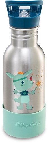Lilliputiens Magic Joe 600ml kids water bottle - child-friendly bottle with straw