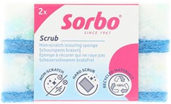 Sorbo sponge scratch-free recycled 2 pieces cleaning