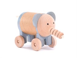 Bajo Wooden Money Box - Rolling Elephant for Kids