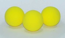 3 foam ball 70mm yellow in pack.