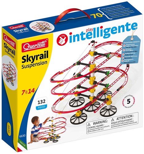 Quercetti marble run Suspension 132-piece educational toy-3