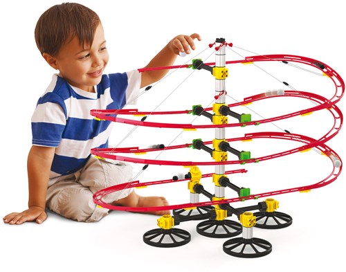 Quercetti marble run Suspension 132-piece educational toy-2