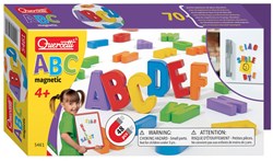 Quercetti magnetic letters uppercase educational toy 48 pieces