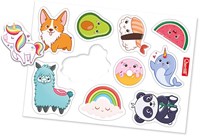 Quercetti magnetic board educational toy with letters and figures-2