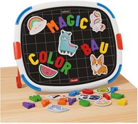 Quercetti magnetic board educational toy with letters and figures-3