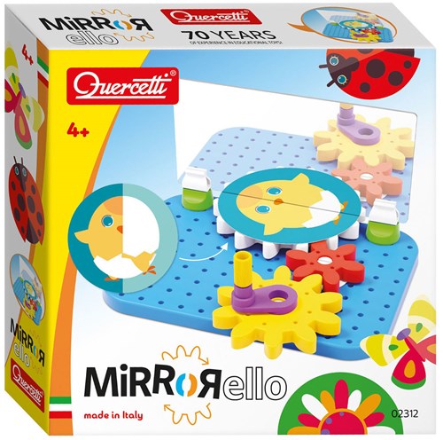 Quercetti gear set animals educational toy colorful for kids