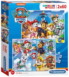 Clementoni puzzle PAW Patrol 2x60 pieces cardboard kids jigsaw