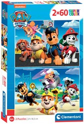 Clementoni puzzle Paw Patrol - 2x60 pieces - kids jigsaw cardboard