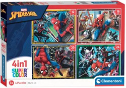 Clementoni Spiderman puzzle - 4 in 1 - kids jigsaw cardboard