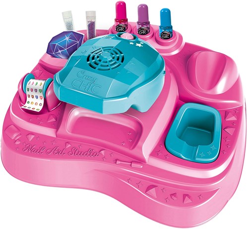 Clementoni Nail Studio - Crazy Chic Nail Art Studio for Kids with Glitter-3