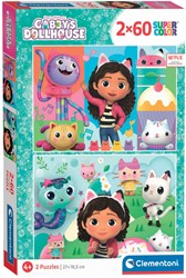 Clementoni puzzle Gabby's Dollhouse 2x60 pieces kids puzzle cardboard