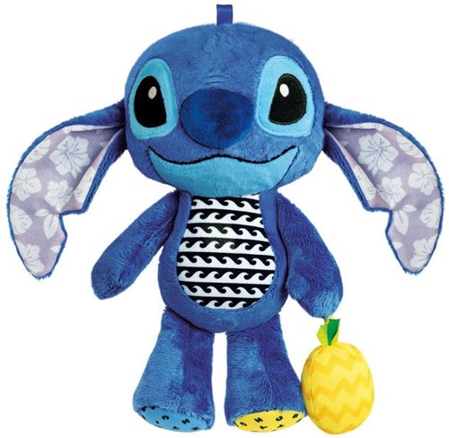 Clementoni - Stitch plush baby toy with activities and pineapple rattle-2