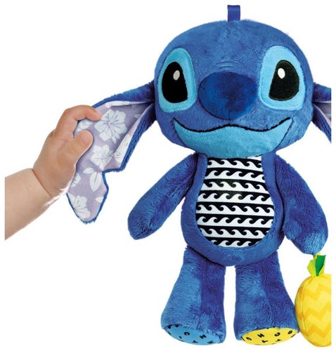 Clementoni - Stitch plush baby toy with activities and pineapple rattle-3