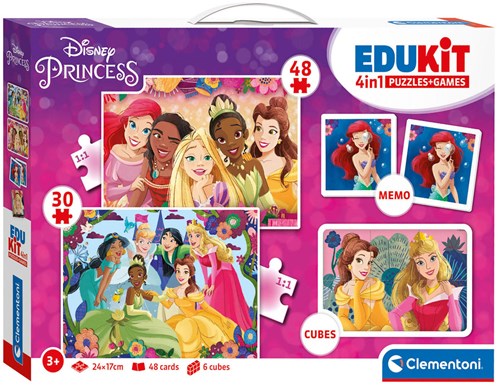 Disney educational toy Clementoni 4in1 princess memory puzzle game