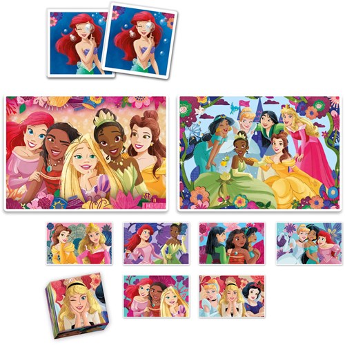 Disney educational toy Clementoni 4in1 princess memory puzzle game-2