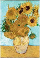 Clementoni puzzle art Van Gogh sunflowers 1000 pieces museum-2