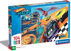 Clementoni Hot Wheels puzzle - 104 pieces - colorful kids jigsaw