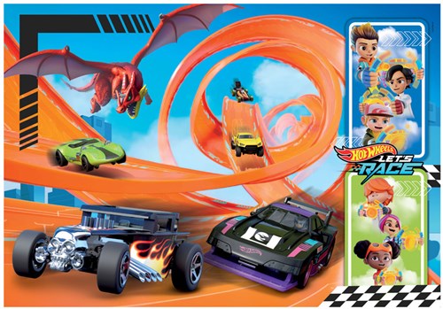 Clementoni puzzle - Hot Wheels - 104 pieces - colorful kids puzzle-2