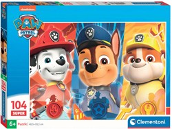 Clementoni puzzle - Paw Patrol - 104 pieces - kids jigsaw puzzle cardboard
