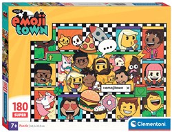 Clementoni jigsaw puzzle Emoji Town 180 pieces colorful kids puzzle