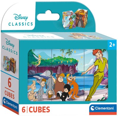 Clementoni block puzzle Disney Classic - 6 cubes - sustainable toy