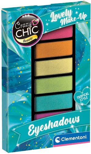 Clementoni eyeshadow tropical make-up set for kids 8-piece