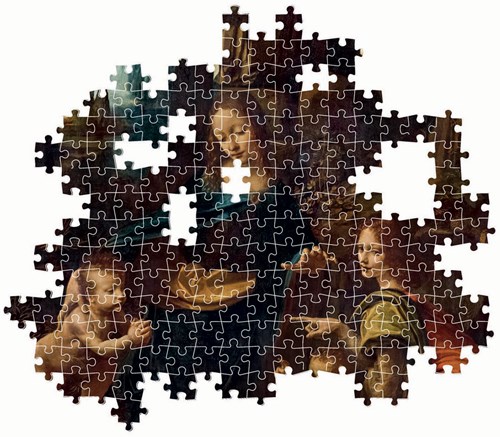 Clementoni puzzel 1000 MUSEUM LOUVRE LEONARDO, "THE VI-3