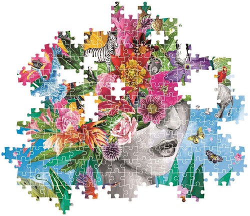 Clementoni puzzle 500 pieces Head in the Jungle compact box-3