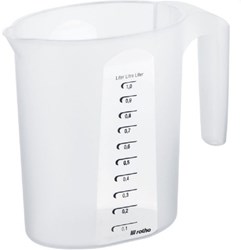 Rotho measuring jug TOPLINE 1 litre transparent plastic kitchen jug