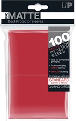 Ultra Pro card sleeves Pro-Matte red 100 pcs - card protection