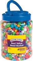 Colorations beads set - creative plastic beads bucket 6000 pieces-2