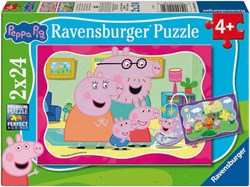 Ravensburger Peppa Pig jigsaw puzzle - 2x24 pieces cardboard puzzle