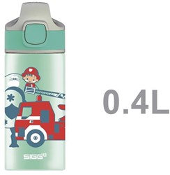 SIGG kids water bottle aluminium firefighter 0.4l BPA-free