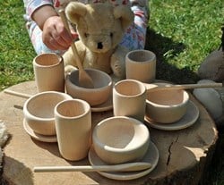 Cosy Teddy Bear Wooden Tea Set (16pk) - 23613