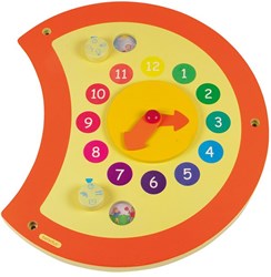 Beleduc wall game clock caterpillar wooden educational toy time learning