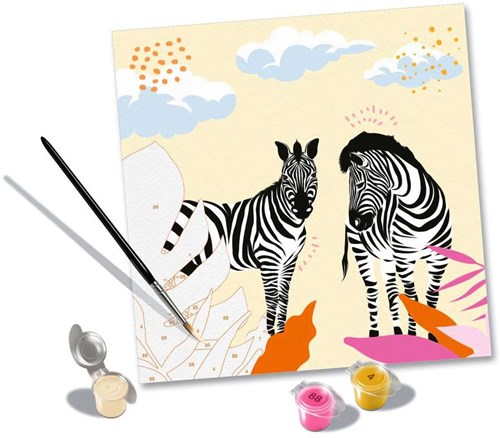 Paint by Numbers Zebra painting kit creative animal artwork-3