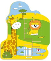 Beleduc wall game jungle lion - wooden wall element motor skills toy-2