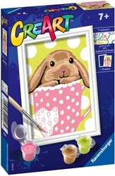 Ravensburger paint by numbers - CreArt Bunny Cup craft set